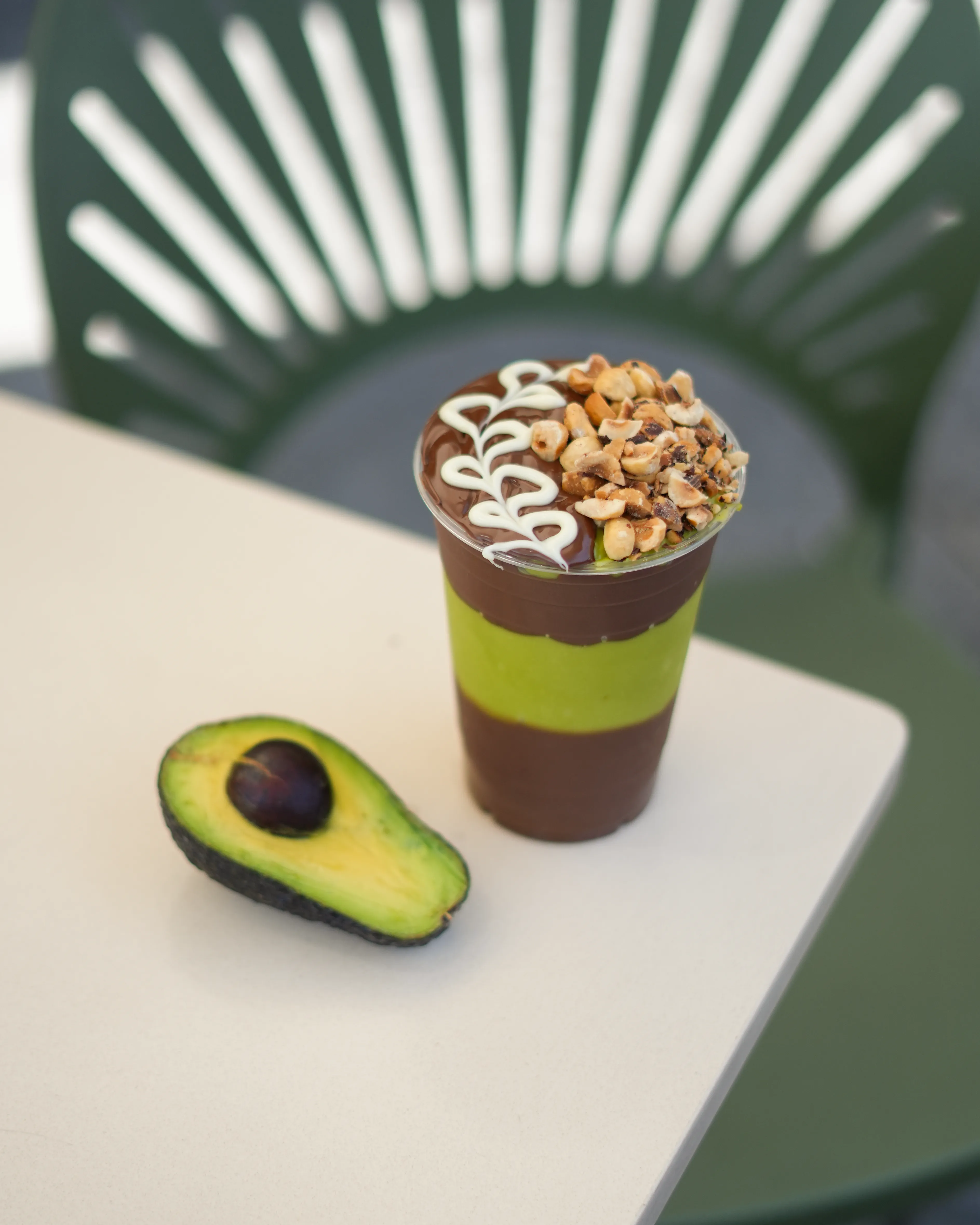 Image of Choco Avoca – Blended Pure avocado, Nutella, hazelnuts