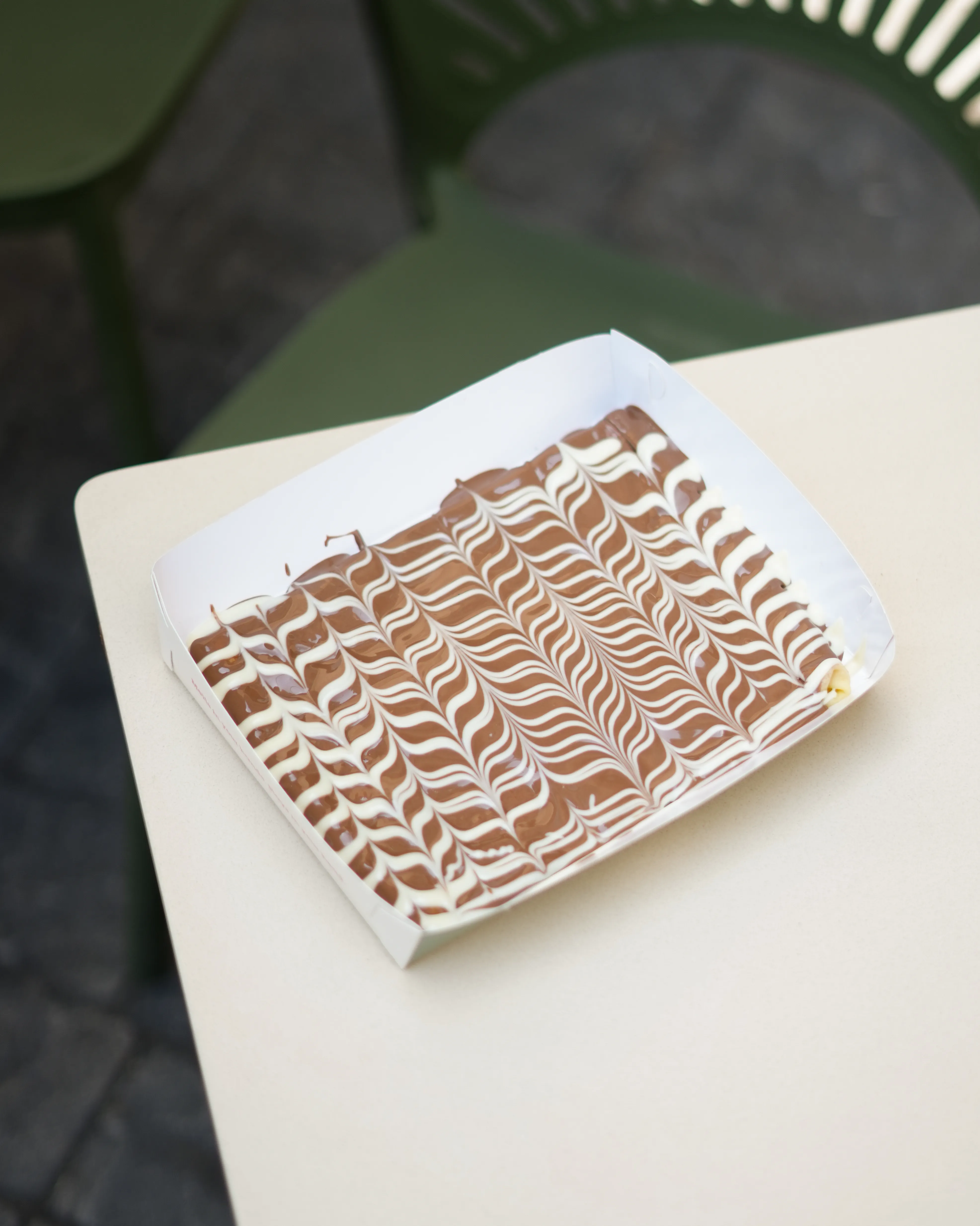 Image of Choco Fiesta – Crepe dough topped with premium belgian chocolate, white drizzle